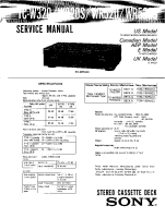 Sony TC-W520S - Service Manual 